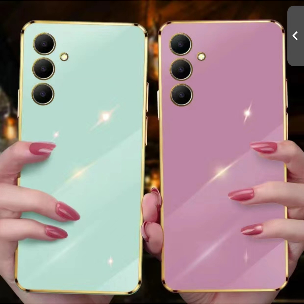 เคส ขอบทอง สำหรับ Samsung S26 S26Plus S26Ultra S24 S24PLUS S24ULTRA S23ULTRA  สีสวย เรียบหรู ดูดี พร้อมส่งจากไทย