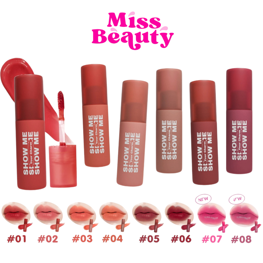 Charmiss Show Me Your Charm Airy Kiss Tint ชาร์มิส โชว์ มี ยัวร์ ชาร์ม แอร์รี่ คิส ทินท์  2 กรัม เนื้อนุ่ม – โปรปัง