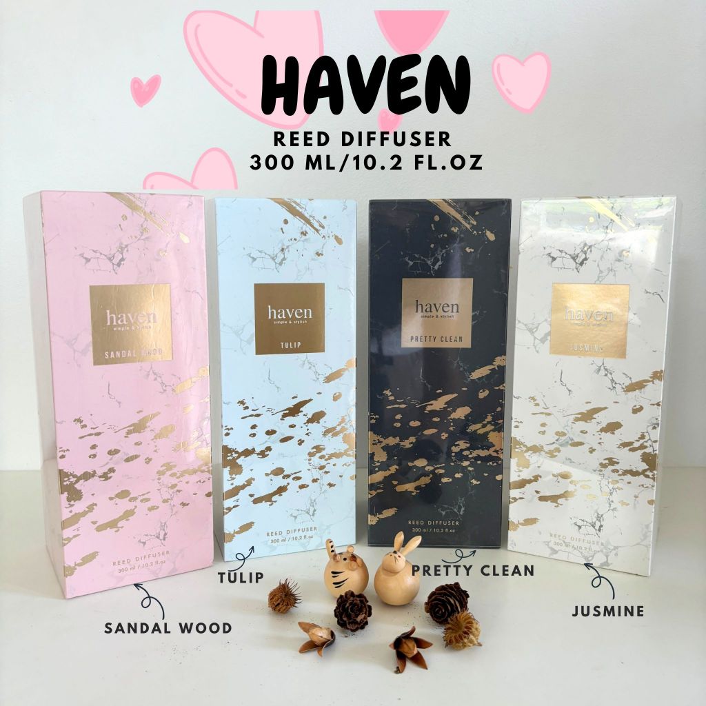 🍀HAVEN Reed Diffuser  ขนาด 300 ml/10.2 fl.oz Set ก้านไม้หอมปรับอากาศ HAVEN แท้💯 รุ่น CHRYSES