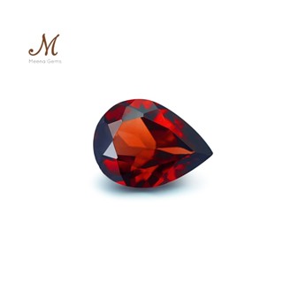 (1กล่อง มี 2 เม็ด)พลอยแท้โกเมนพลอยดิบ Natural Garnet สีแดงเข…