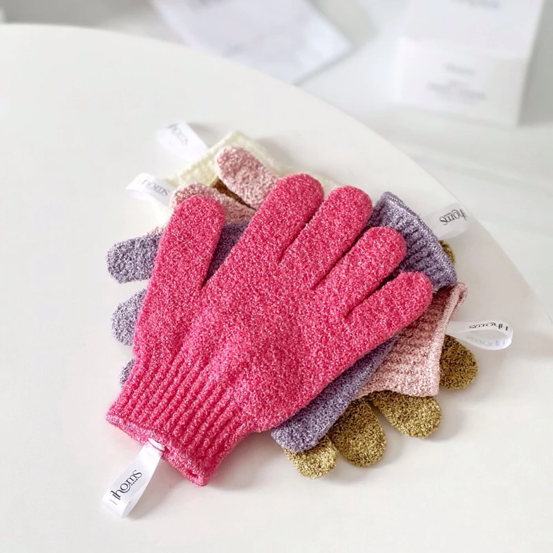 ถุงมือขัดผิวกาย หอมส Body gloves scrub 1 ชิ้น**