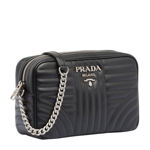 PRADA/Prada กระเป๋าถือหนังผู้หญิง Prada Diagramme