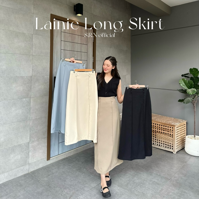 SMG17 Lainie Long Skirt | กระโปรงยาว(ผ่าหลัง)