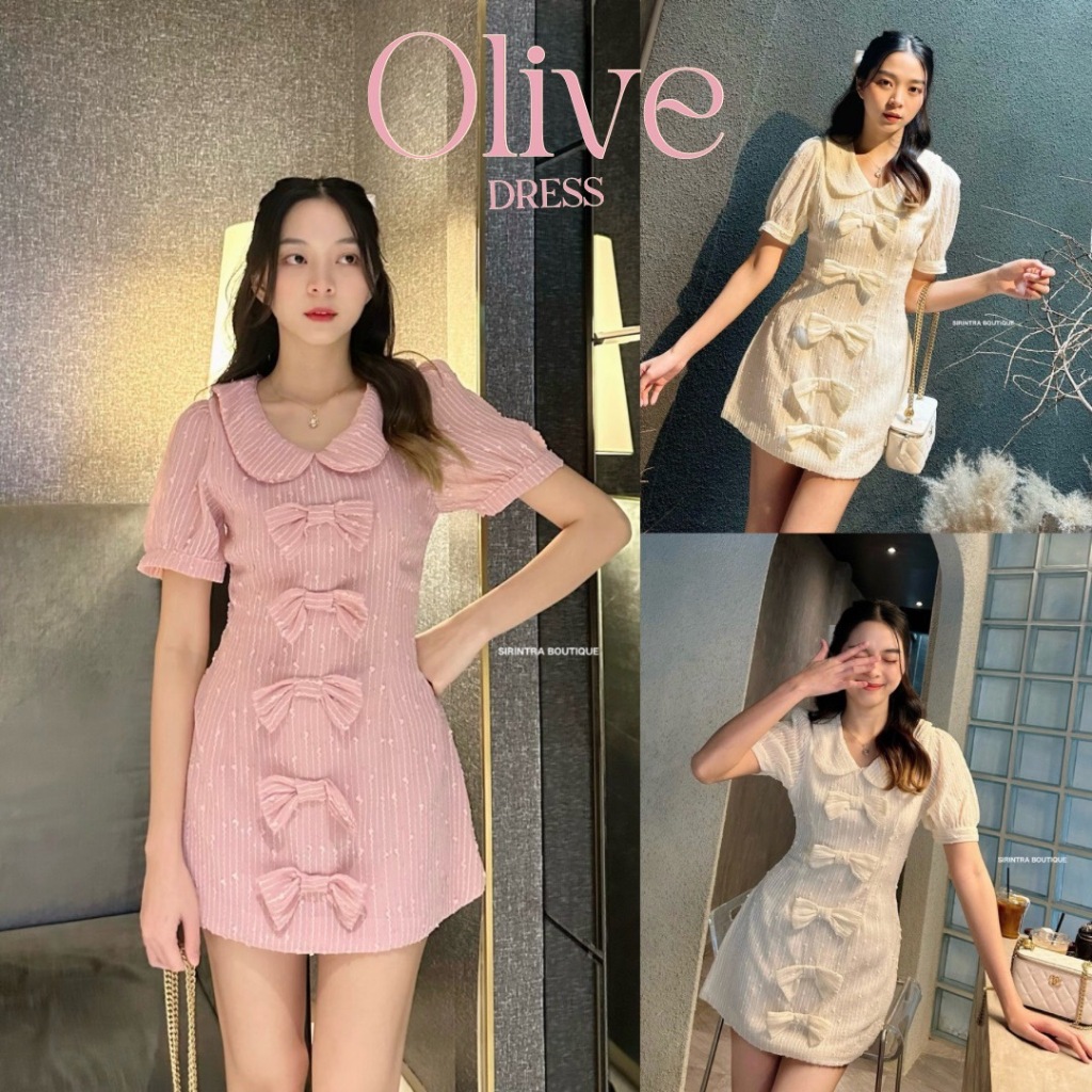 SIRINTRA : OLIVE MINI DRESS