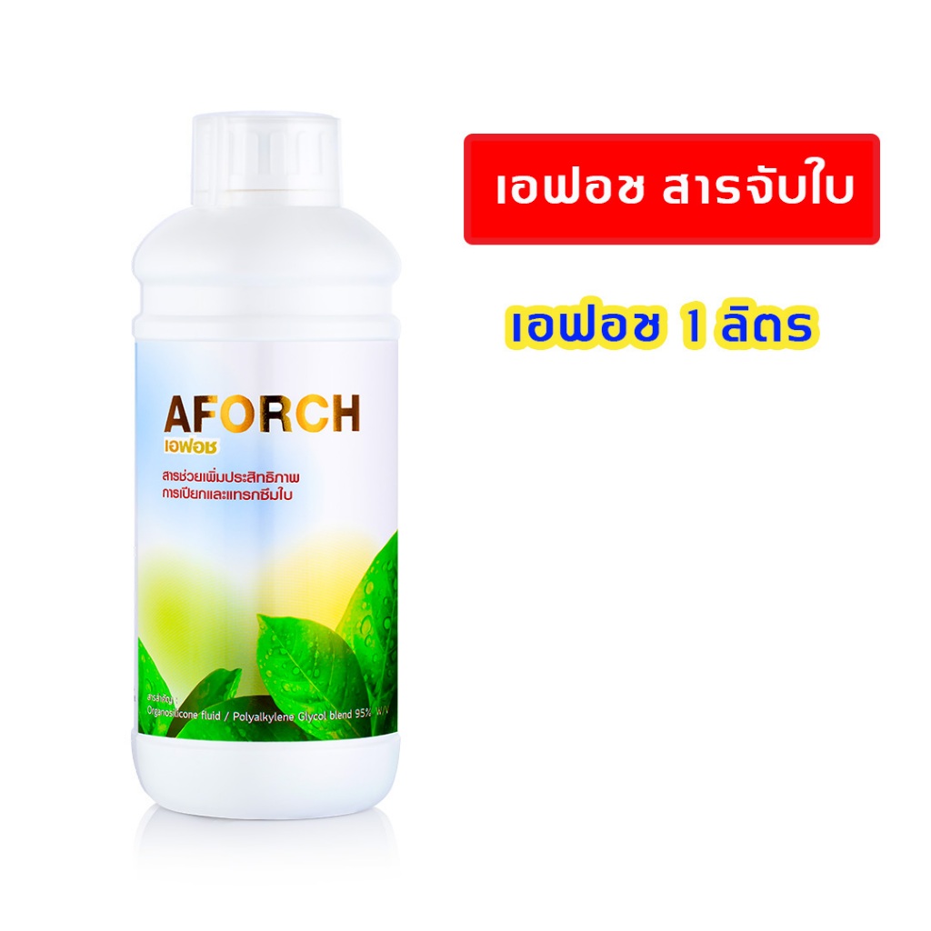 สารจับใบ เอฟอช ขนาด 1 ลิตร ซึมเร็ว Aforch สารนำพา ไม่ทิ้งสารตกค้าง ทุเรียน ลำไย