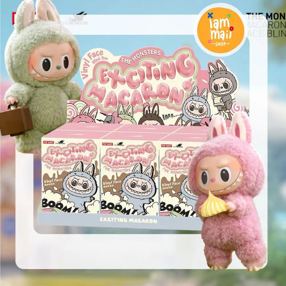 Pop Mart Labubu Macaron V1 พวงกุญแจ ลาบูบู้ v1 กล่องสุ่ม ลาบูบู้ของแท้ pop mart official store