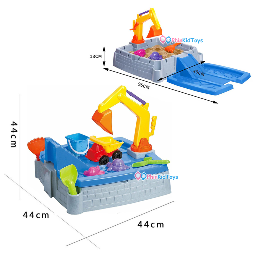 ❤️ลดเพิ่ม 10% เก็บโค้ดทักแชท ❤ กระบะทราย 2in1 Sand box กระบะทรายเด็ก - รูปที่ 2