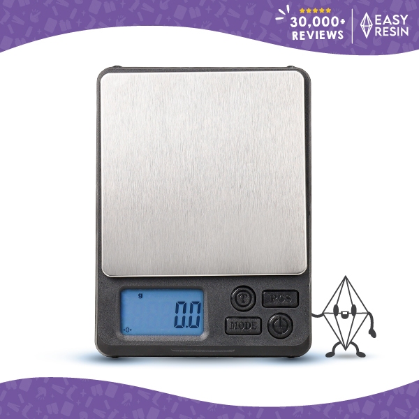 เครื่องชั่งน้ำหนัก พร้อมจอ LCD ตราชั่งดิจิตอล ที่ชั่งน้ำหนักดิจิตอล เครื่องชั่งดิจิตอลแบบพกพา 2kg-Easy Resin