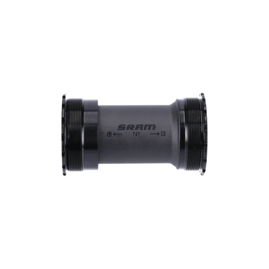 กะโหลกจักรยาน SRAM DUB Wide T47 Bottom Bracket - T47, ขนาด 77-A และขนาด 85.5mm, Road, Black