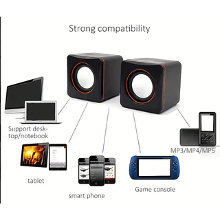 ลำโพง 9D ลำโพงมัลติมีเดียดีลักซ์ ลำโพงที่มีสายเชื่อมต่อ 3.5 มม Smart Speaker