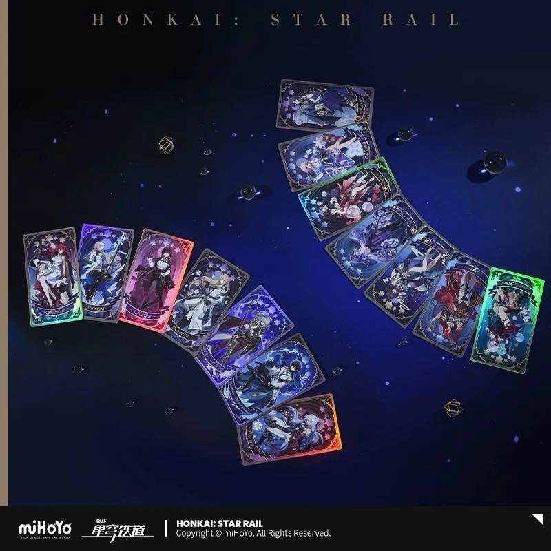 [พร้อมส่ง] Official แท้ เซต 14 ใบ PVC cards Honkai star rail Mihoyo