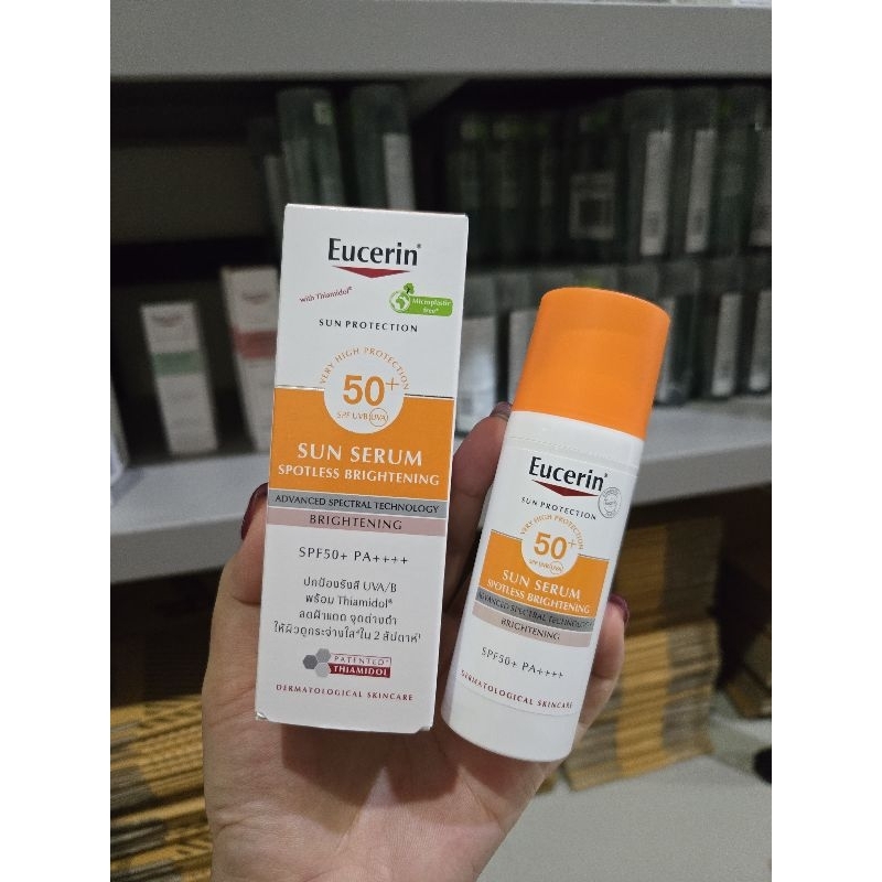 🌞กันแดดลดฝ้า กระ จุดด่างดำ | ยูเซอริน Eucerin Sun Protection Sun Serum Double Whitening SPF50+ 50ml [SUN]