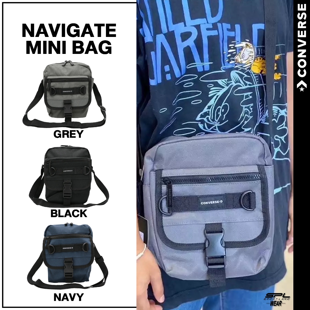 Converse Collection คอนเวิร์ส กระเป๋าสะพายข้าง Mini Bag Navigate 1261756CH2GYXX / 1261756BH2NAXX / 1261756AH2BKXX (890)