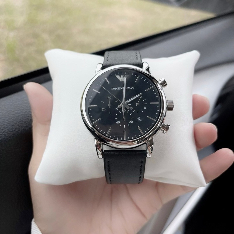 Emporio Armani Classic Chronograph Black Dial Men's Watch AR1828