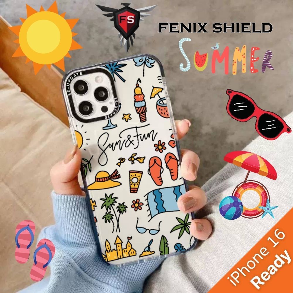 เคส FenixShield Ultra Hybrid [ SUMMER ] สำหรับ iPhone 16 / 15 / 14 / 13 / 12 / Plus / Pro / Pro Max