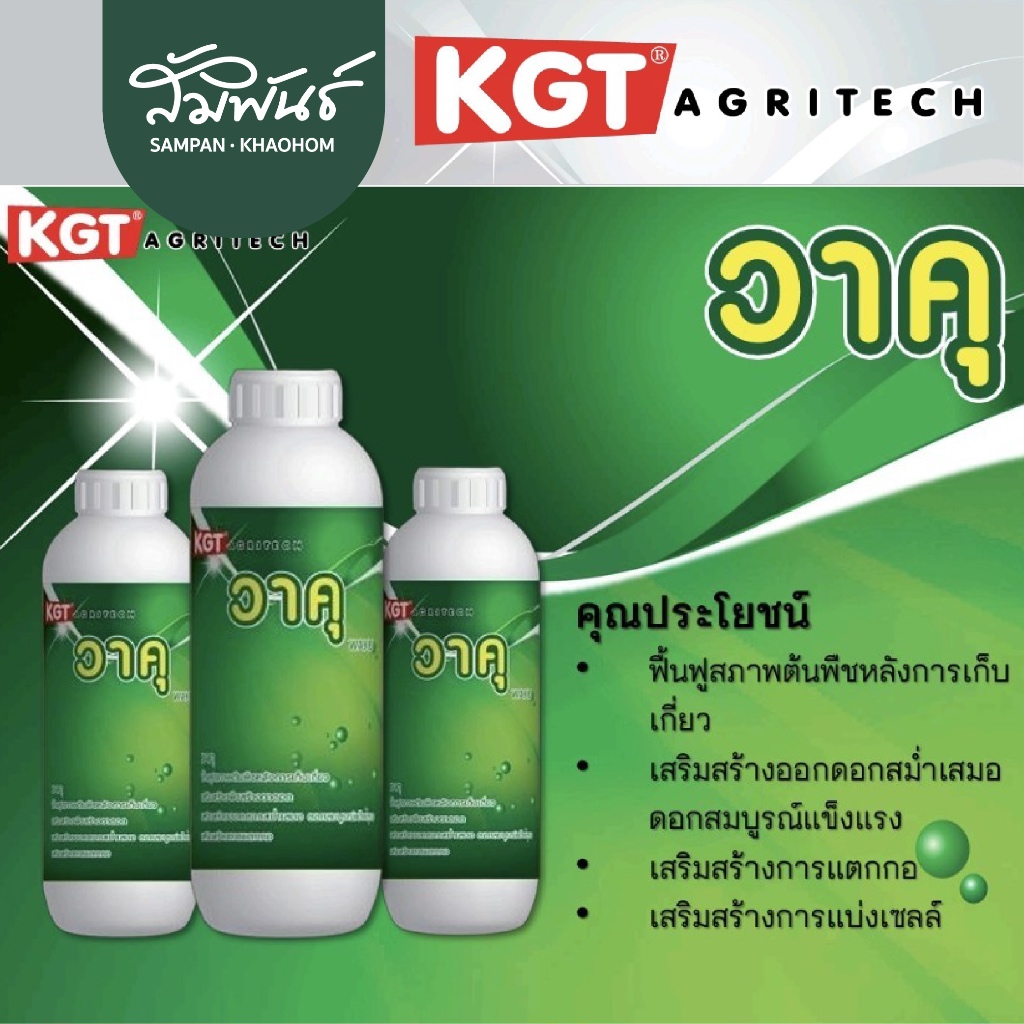 วาคุ KGT สาหร่ายสกัดเข้มข้น ฟื้นฟูสภาพต้น สร้างตาดอก ทำใบ เสริมอะมิโน