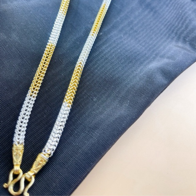 สร้อยคอหกเสา2กษัตริย์  หนัก3บาท 20-24นิ้ว แบบโปร่ง สวมหัวได้ สินค้างานไทย ไม่ลอก ไม่ดำ - รูปที่ 2