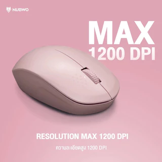 Nubwo Mouse Wireless เมาส์ไวเลสไร้สาย เสียงเงียบ มีให้เลือก 4 สี รุ่น NMB037 สินค้ารับประกัน 1 ปี