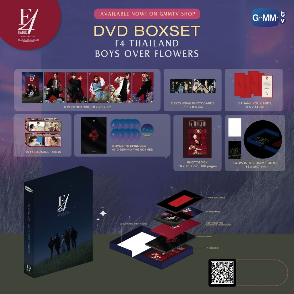 🚚（พร้อมส่ง）DVD BOXSET F4 THAILAND BOYS OVER FLOWERS หัวใจรักสี่ดวงดาวBright、Win、Dew、Nani