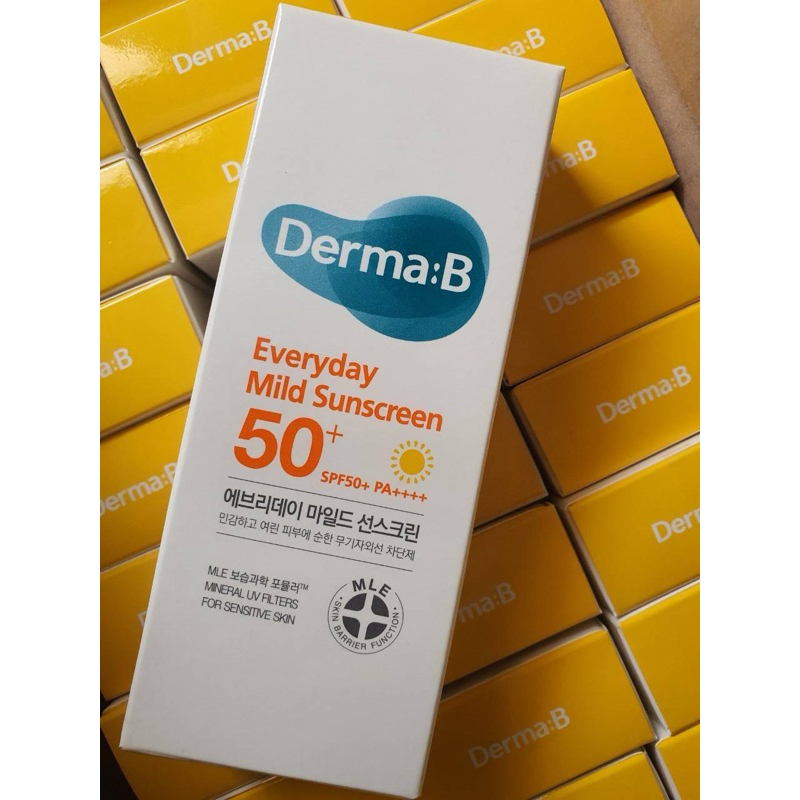 Derma B Everyday Mild Sunscreen SPF50+ 50ml กันแดดสูตรอ่อนโยนสำหรับผิวหน้า