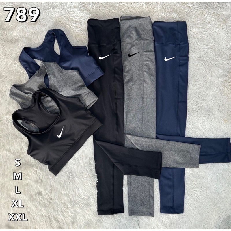 รอพรี 4 วัน Set ชุดออกกำลังกาย ชุดเซ็ต โยคะ พิลาทิส ชุดวิ่ง Nike