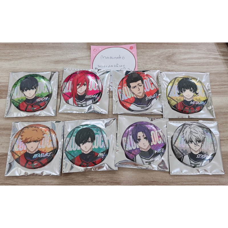 (พร้อมส่ง เลือกตัวละครได้) blue lock pin badge - pop up store
