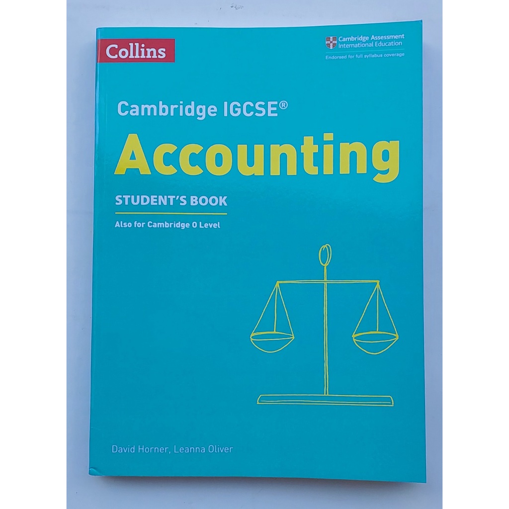 หนังสือ แบบเรียน บัญชี ภาษาอังกฤษ Cambridge IGCSE ACCOUNTING STUDENT'S BOOK 371Page