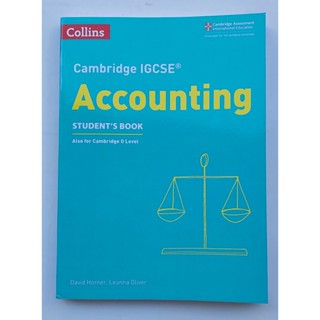 หนังสือ แบบเรียน บัญชี ภาษาอังกฤษ Cambridge IGCSE ACCOUNTING…
