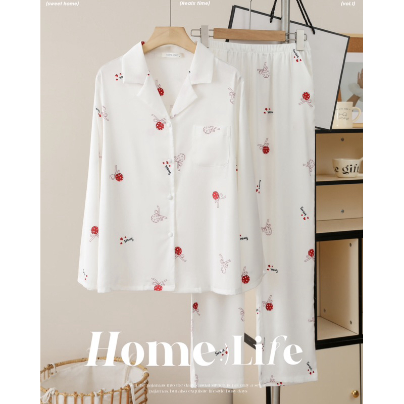 ชุดนอนผ้า Silk Satin พรีเมี่ยม (Diane Sally brand)