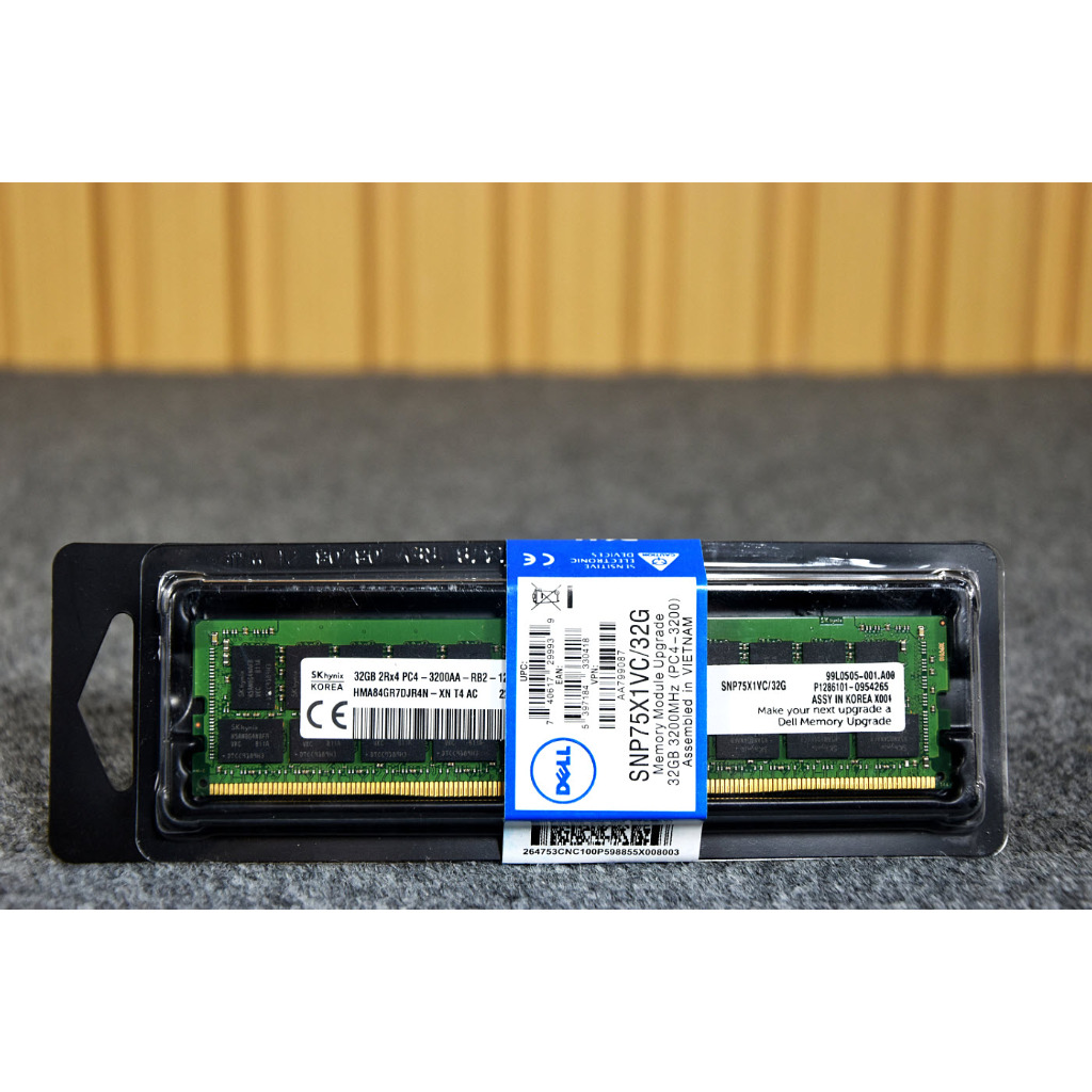 RAM SERVER DELL PartNumber SNP75X1VC/32G 32GB 2Rx4 PC4-3200AA สินค้าใหม่มือหนึ่ง ประกันหนึ่งปี