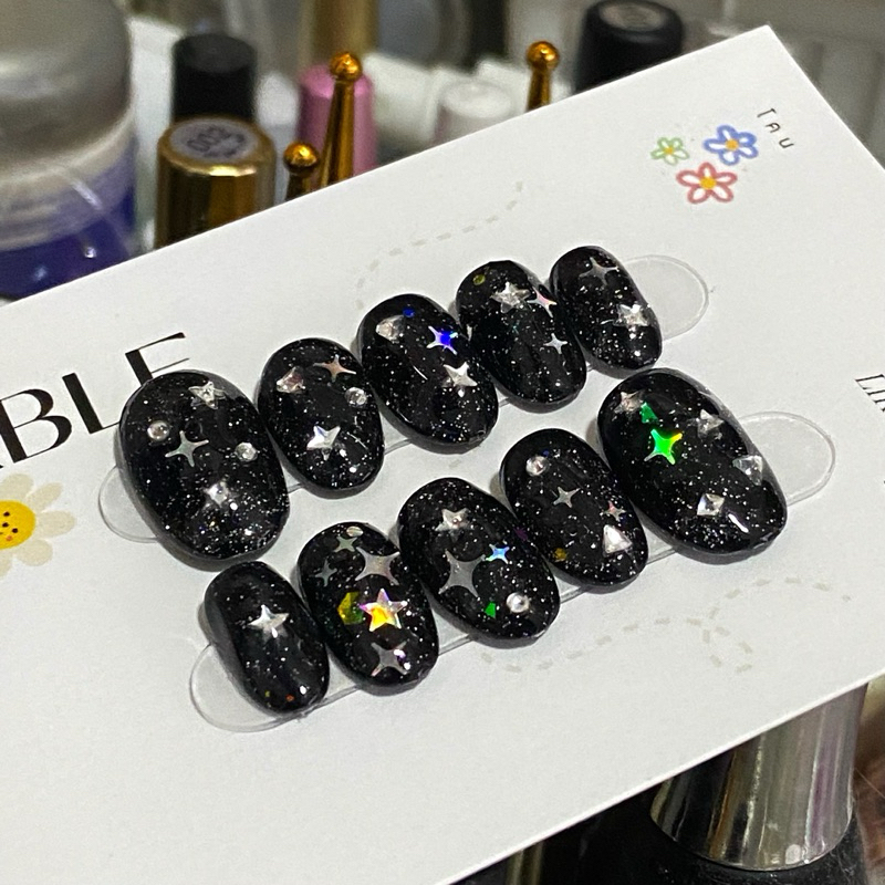 เล็บเจลแท้ราคาถูก(ลายแฟลชดาว)(พร้อมส่ง)