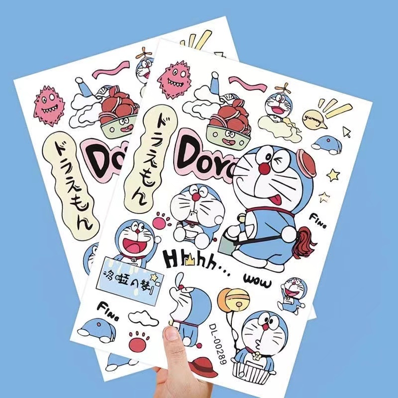 ⭐สติ๊กเกอร์กันน้ำ⭐Doraemon สติ๊กเกอร์ สําหรับตกแต่งกระเป๋าเดินทาง iPad ตู้เย็น ถ้วยน้ำ รถจักรยานยนต์ แล็ปท็อป กีตาร์