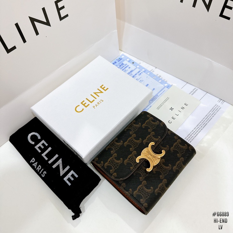 Hi-end กระเป๋าตังค์ใบสั้นแบบพับ สินค้ายอดนิยมผลิตจากหนังวัวแท้สินค้าสวยตรงปกพร้อม