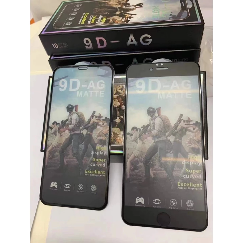 9D-AGฟิล์ม เล่นเกม ไร้นิ้วมือ แบบด้าน สำหรับ Iphone 15ProMax 14Pro 13Pro Max 12 6+ XS XR XS-Max 11 11ProMax 14PROMA