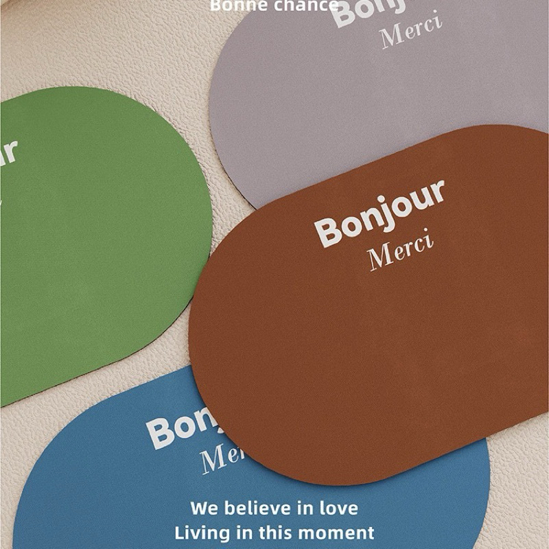 Bonjour 𝑴𝒆𝒓𝒄𝒊 🔮☁️// พรมไดอะตอมไมค์ ทรงวงรี หลากสี ดูดน้ำ แห้งไว ซับน้ำดี สีสัน colorful