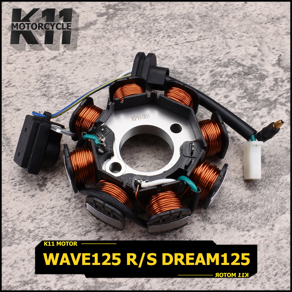 มัดไฟ wave125 dream125 ฟิลคอยล์ สตาร์ทมือ เวฟ125 ดรีม125 ขายดี พร้อมใช้งาน