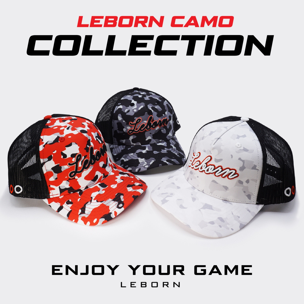 LEBORN CAMO CAP หมวกตีกอล์ฟลายพราง