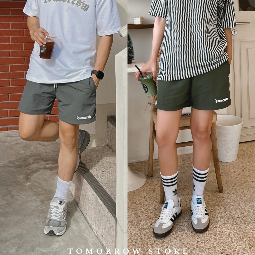 TOMORROW-กางเกงขาสั้น ชาย-หญิง  เนื้อผ้าไนลอน Short Man-Girl Nylon