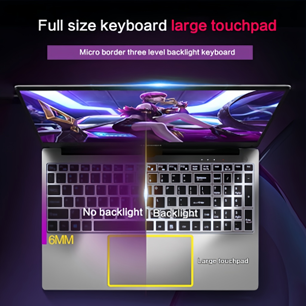 NEW 2025 ASU แล็ปท็อปใหม่ 15.6 นิ้ว HD Intel N50 2.9GHz Notebook 16GB+1TB โน๊ตบุ๊คLaptops เกม ธุรกิจ