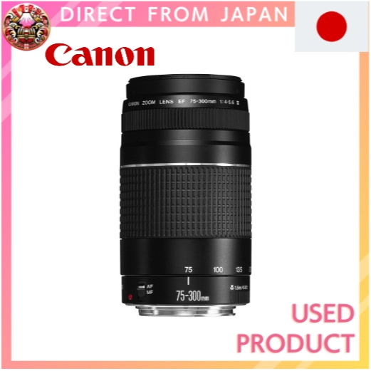 【Used】 Canon EF Lens EF75-300mm F4-5.6 III Zoom Lens Telephoto Parallel Import Black【Direct from Jap