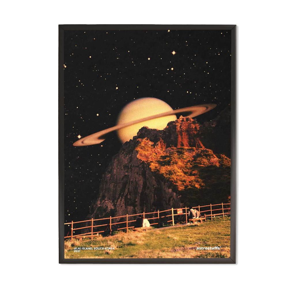 CHILLIN` SPACE POSTER Poster Size: A2