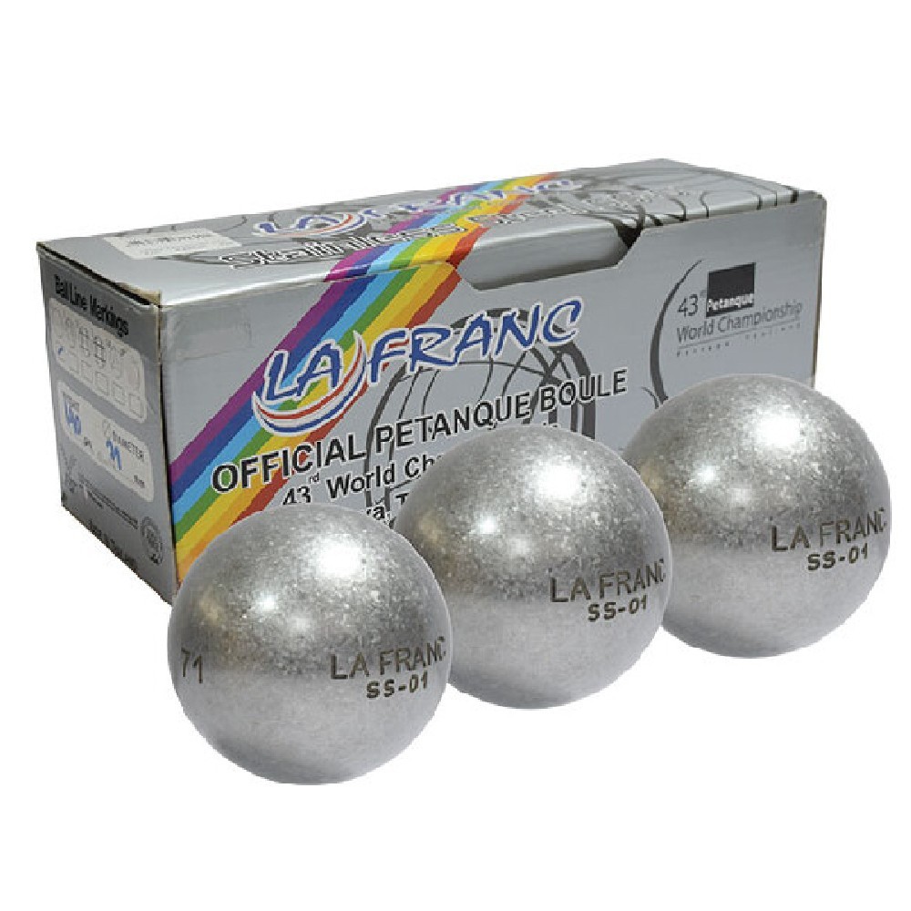 FOOTBALL THAI ลูกเปตอง  LA FRANC ลาฟรองซ์  Petanque SS1 71454D72W690L0 Set3+Bag แถมฟรี! กระเป๋าเปตอง