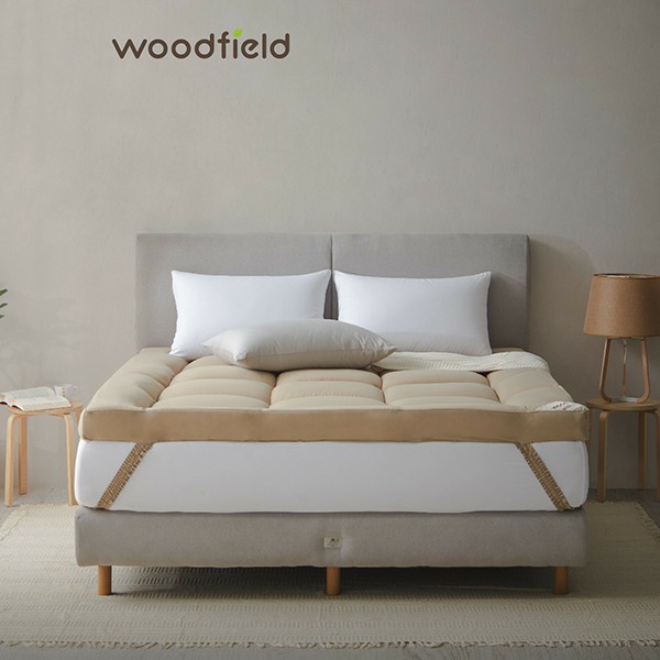 Woodfield ที่นอนเพิ่มความนุ่ม น้ำหนักเบา ยกคนเดียวได้ รุ่น Warrant - Khaki หนา 3 นิ้ว ส่งฟรี