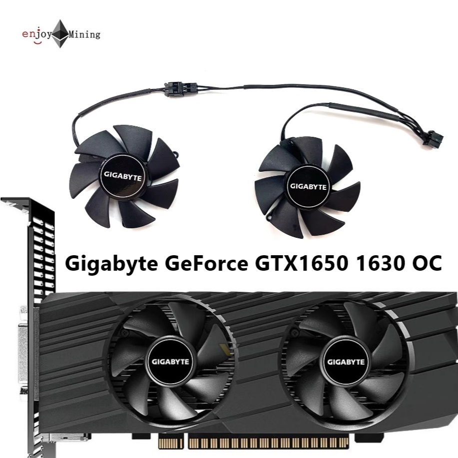 พัดลมการ์ดจอ Gigabyte GeForce GTX1650 1630 3050 OC Low Profile Graphics Card Fan FS1250-S2053A