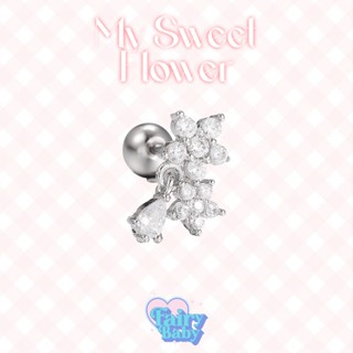 Fairybaby จิว My Sweet Flower (1 ชิ้น) จิวหู จิวต่างหู ดอกไม…