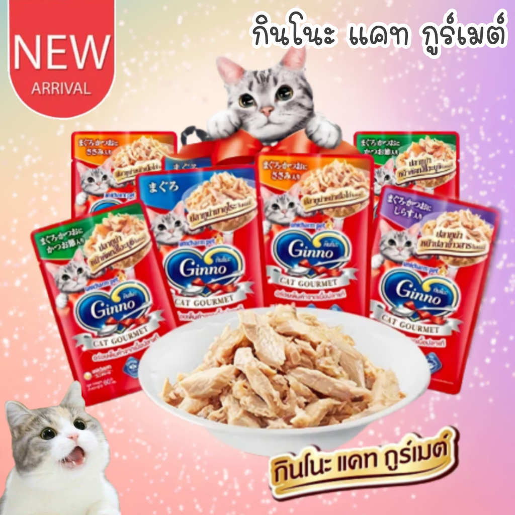 CatHoliday กินโนะ แคท กูร์เมต์ Ginno Cat Gourmet อาหารซองแมว อาหารแมวเปียก อาหารแมว เพ๊าซ์แมว