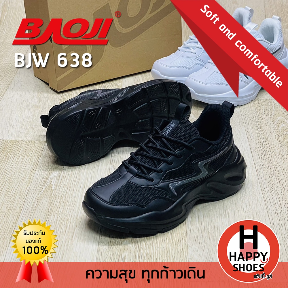 [🥇บาโอจิแท้100%🔢ไซส์ 37-41🆓ฟรี...ถุงเท้า 1 คู่] BAOJI รองเท้าผ้าใบหญิง รองเท้ากีฬาหญิง รองเท้าวิ่งหญิง รุ่น BJW638