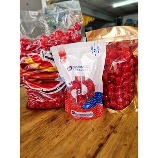 5XL เชอรี่แดงแช่อิ่ม พร้อมทาน กรอบอร่อย กลมๆมีเม็ด รสชาดเปรี้ยวอมหวาน อร่อยแก้เลี่ยน แก้เวียนหัว แก้ง่วง หอม อร่อย