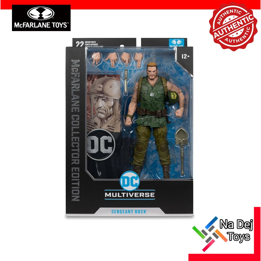 SGT. Rock Collector Edition DC Multiverse McFarlane Toys 7" Figure  สิบโทร๊อค ดีซีมัลติเวิร์ส 7 นิ้ว
