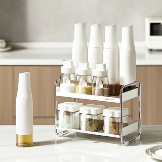Dear Home ชั้นวางเครื่องปรุง สแตนเลส ชั้นวางของในห้องครัว ช้นวางขวด ประกอบง่าย เรียบง่ายและสง่างาม